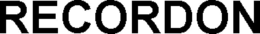 RECORDON trademark