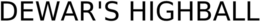 DEWAR'S HIGHBALL trademark