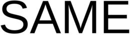 SAME trademark