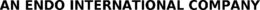 AN ENDO INTERNATIONAL COMPANY trademark