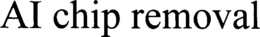 AI CHIP REMOVAL trademark