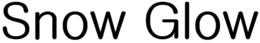 SNOW GLOW trademark