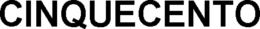 CINQUECENTO trademark
