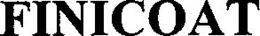 FINICOAT trademark