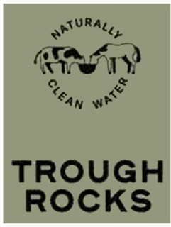 TROUGH ROCKS NATURALLY CLEAN WATER trademark