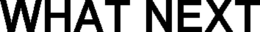 WHAT NEXT trademark