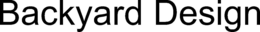 BACKYARD DESIGN trademark