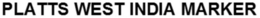 PLATTS WEST INDIA MARKER trademark
