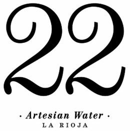 22 · ARTESIAN WATER · LA RIOJA trademark