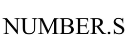 NUMBER.S trademark