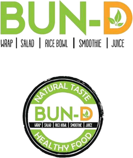 BUN-D WRAP SALAD RICE BOWL SMOOTHIE JUICE NATURAL TASTE HEALTHY FOOD trademark
