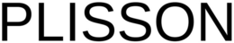 PLISSON trademark