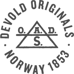 · DEVOLD ORIGINALS · NORWAY 1853  O. A. D. S. trademark