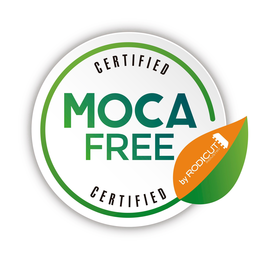 CERTIFIED MOCA FREE CERTIFIED BY RODICUT INDUSTRY trademark