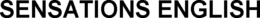 SENSATIONS ENGLISH trademark