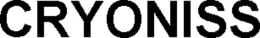 CRYONISS trademark