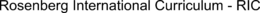 ROSENBERG INTERNATIONAL CURRICULUM - RIC trademark