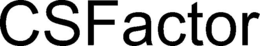 CSFACTOR trademark