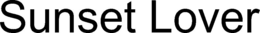 SUNSET LOVER trademark