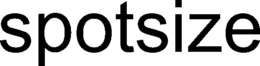 SPOTSIZE trademark