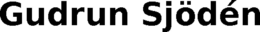 GUDRUN SJÖDÉN trademark