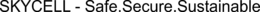 SKYCELL - SAFE.SECURE.SUSTAINABLE trademark