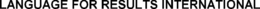 LANGUAGE FOR RESULTS INTERNATIONAL trademark