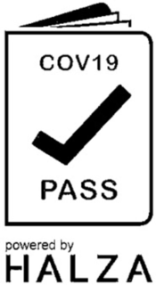 COV19 PASS POWERED BY HALZA trademark