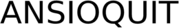 ANSIOQUIT trademark