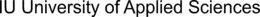 IU UNIVERSITY OF APPLIED SCIENCES trademark