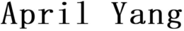 APRIL YANG trademark