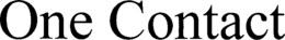 ONE CONTACT trademark