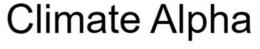 CLIMATE ALPHA trademark