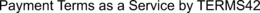 PAYMENT TERMS AS A SERVICE BY TERMS42 trademark