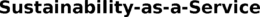 SUSTAINABILITY-AS-A-SERVICE trademark