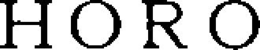 HORO trademark