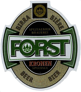 FORST KRONEN SPECIALE SPEZIALBIER BRAUEREI BIRRA BIÈRE BEER BIER trademark