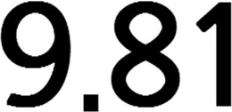9.81 trademark