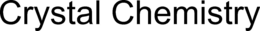 CRYSTAL CHEMISTRY trademark