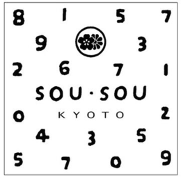 8 1 5 7 9 3 2 6 7 1 0 2 4 3 5 5 7 0 9 SOU·SOU KYOTO trademark