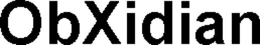 OBXIDIAN trademark