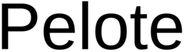 PELOTE trademark