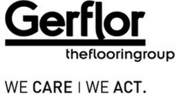 GERFLOR THEFLOORINGROUP WE CARE WE ACT. trademark