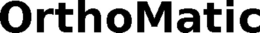 ORTHOMATIC trademark