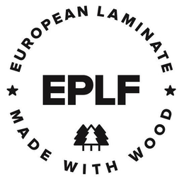 EPLF EUROPEAN LAMINATE MADE WITH WOOD trademark