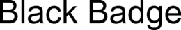 BLACK BADGE trademark