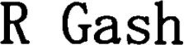 R GASH trademark
