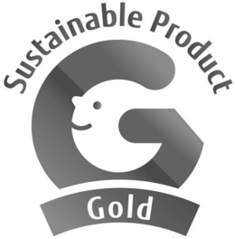 SUSTAINABLE PRODUCT G GOLD trademark