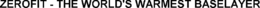 ZEROFIT - THE WORLD'S WARMEST BASELAYER trademark