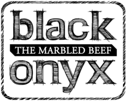 BLACK ONYX THE MARBLED BEEF trademark